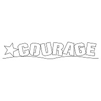 word courage border 001